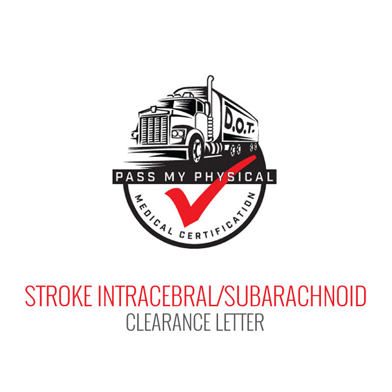 Stroke (Intracerebral/Subarachnoid) Medical Clearance Letter
